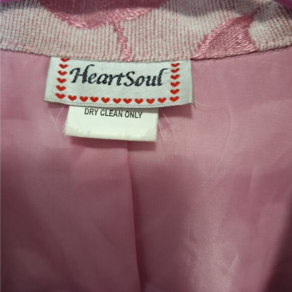 HeartSoul Baby Pink Floral Blazer Size Small - Picture 6 of 7